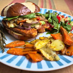 Burger mit Tempeh