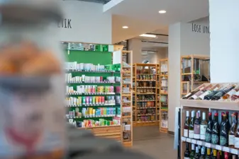 Innenansicht im Biomarkt Dresden-Neustadt