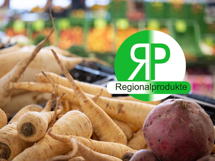 Bio Waren aus der Region mit Regionalprodukte-Logo
