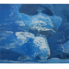 Kunstwerk blue hike von Erika Richter. Copyright: Victoria Gentsch