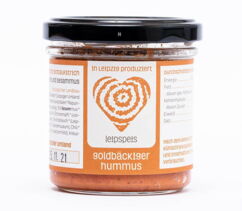 Glas Leipspeis Brotaufstrich Hummus