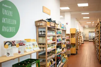 Innenansicht im Biomarkt Schandauer Str.