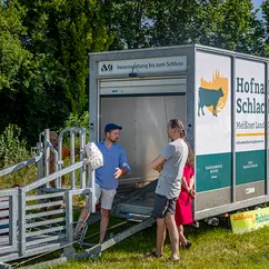 Mobile Schlachteinheit vom Hof Mahlitzsch