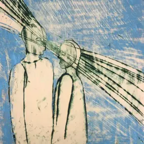 Gemälde "Stille Worte" von Svenja Landsiedel