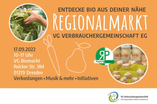 Einladung zum Regionalmarkt der VG Dresden