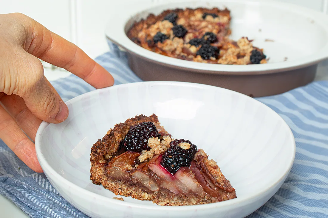 Birnen-Brombeer-Tarte
