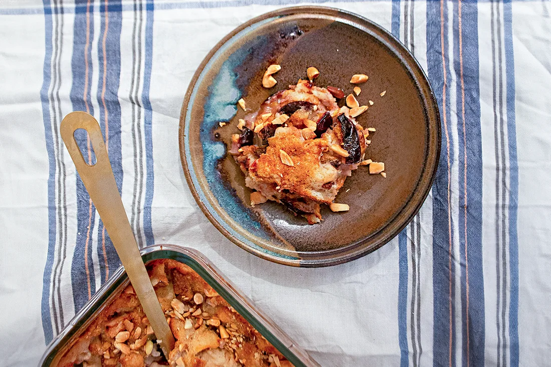 Pflaumenmichel mit Mandeln