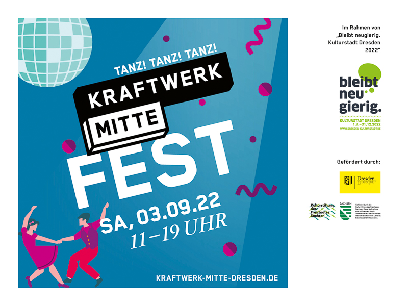 Text und Bild: Einladung zum Kraftwerk-Mitte Fest 03.09.2022