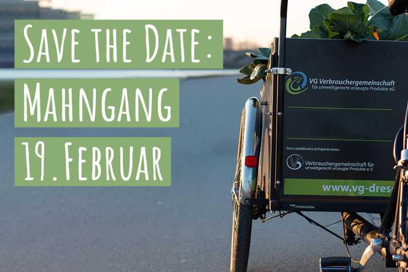 Save the Date: Mahngang am 19. Februar