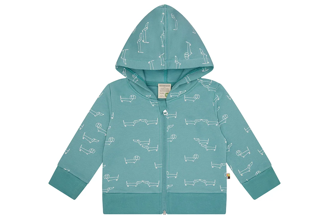Bio-Kinderjacke in hellblau