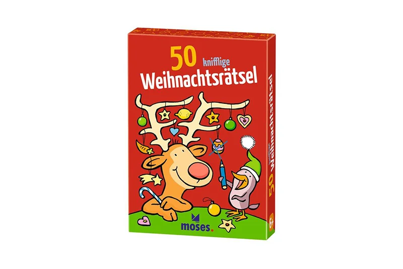 Kartenspiel "50 knifflige Weihnachtsrätsel" von Moses