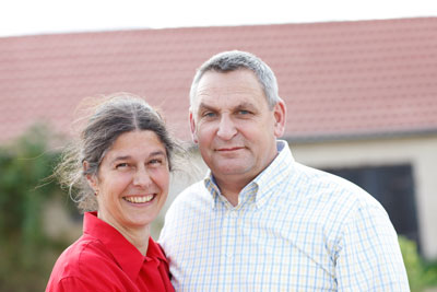 Hans Joachim Mautschke und Stella Mevert vom Gut Krauscha