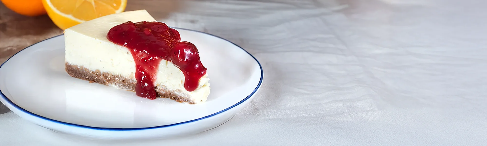 Spekulatius Cheesecake mit Kirschen